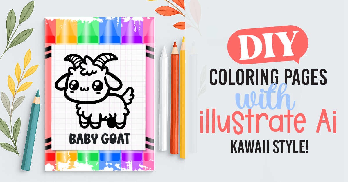 Create Adorable Kawaii Coloring Pages with Illustrate AI and Craft Designer