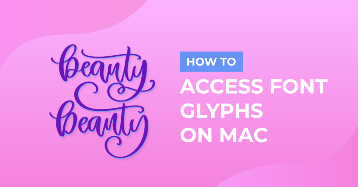 Accessing Font Glyphs with Font Book on Mac