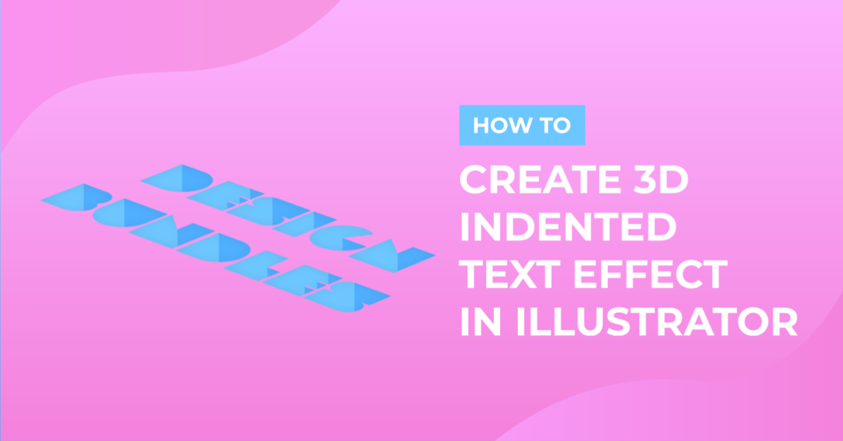 3D Indented Text Effect in Illustrator