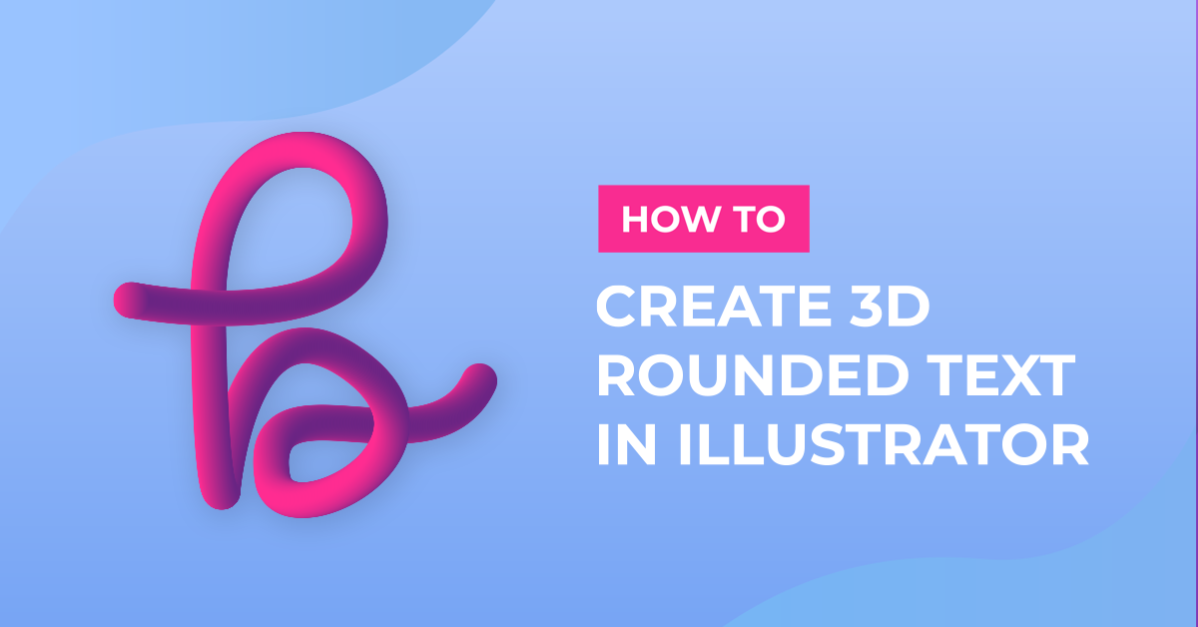 3D Rounded Text in Illustrator
