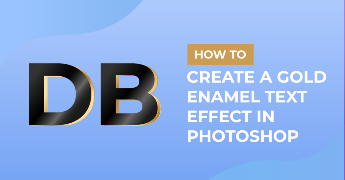 Enamel and Gold Text in Photoshop