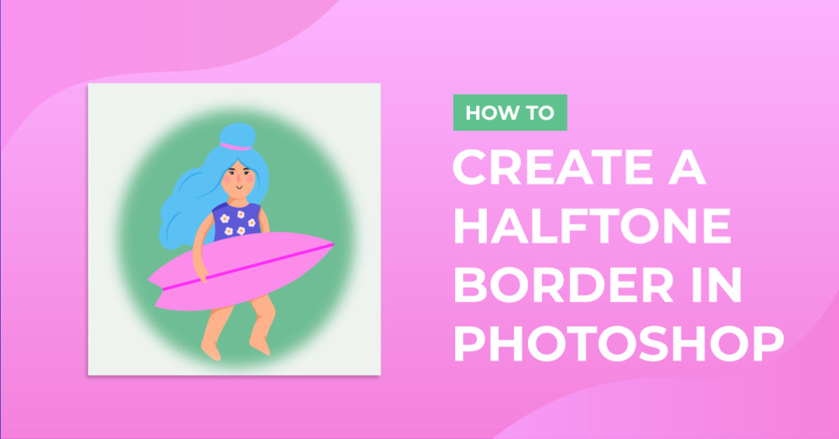 Create a half tone border in Photoshop