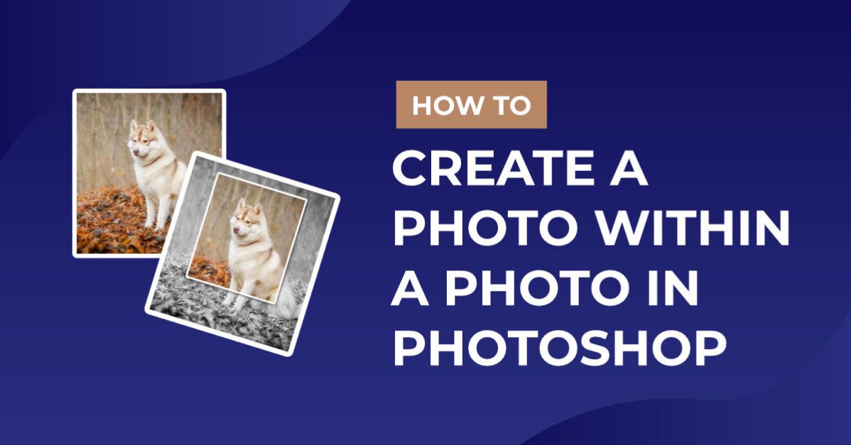 How to create a photo frame within a photo in Photoshop