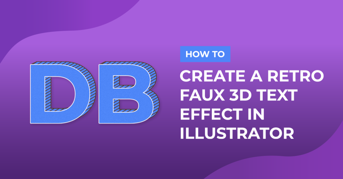 Retro Faux 3D Text Effect in Illustrator