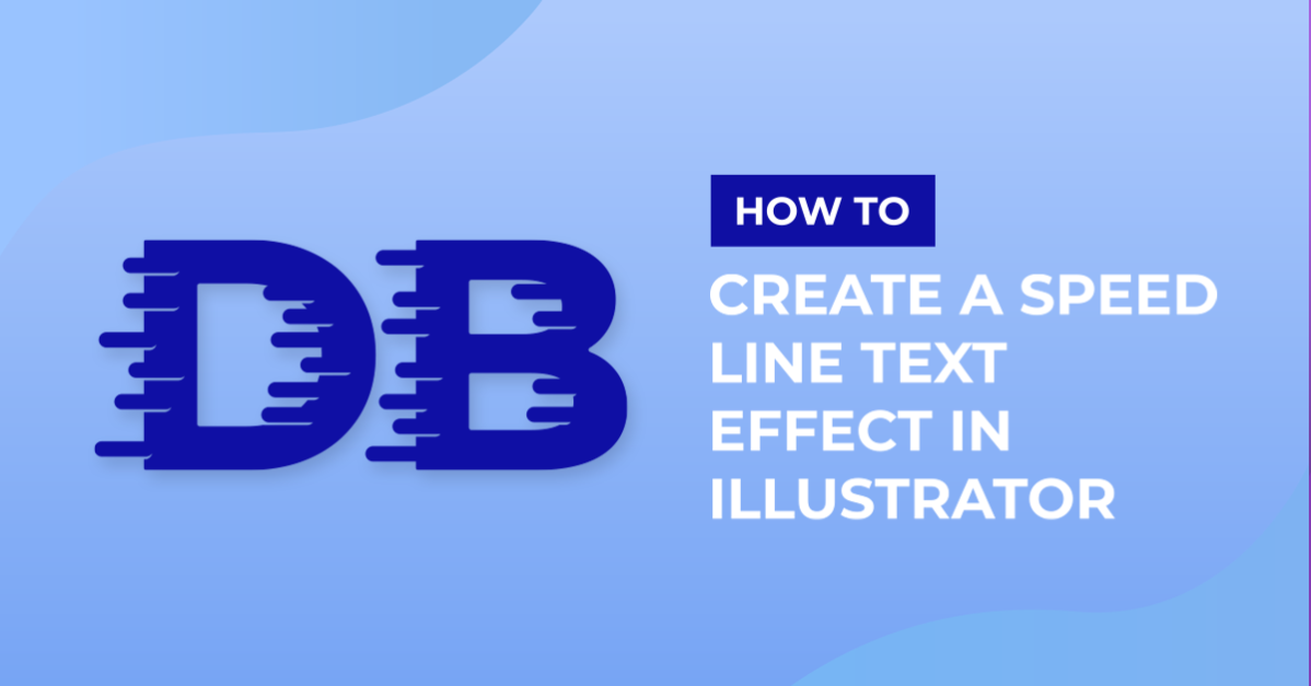 Speed Line Text Effect in Adobe Illustrator