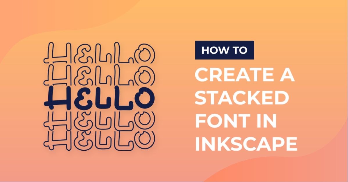 How to Create a Stacked Font in Inkscape