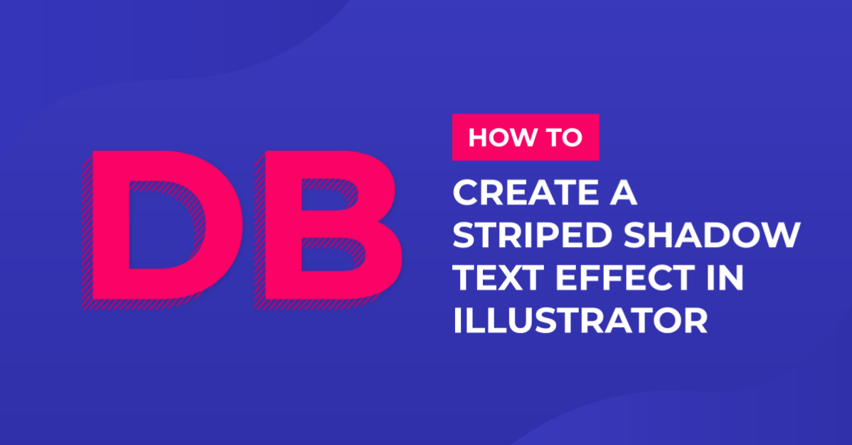 Striped Shadow Text Effect in Illustrator