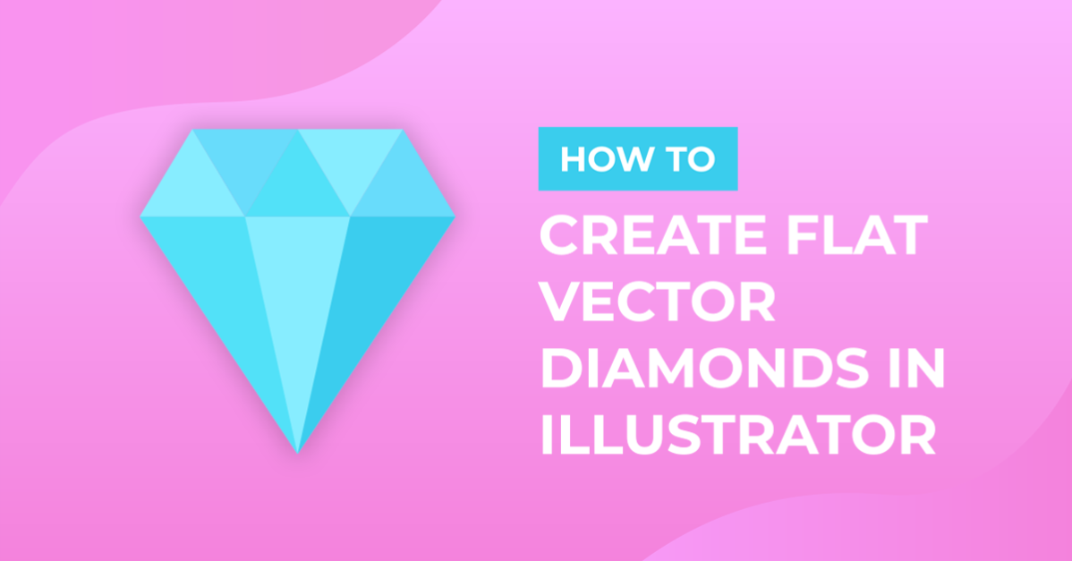 Flat Vector Diamonds in Illustrator