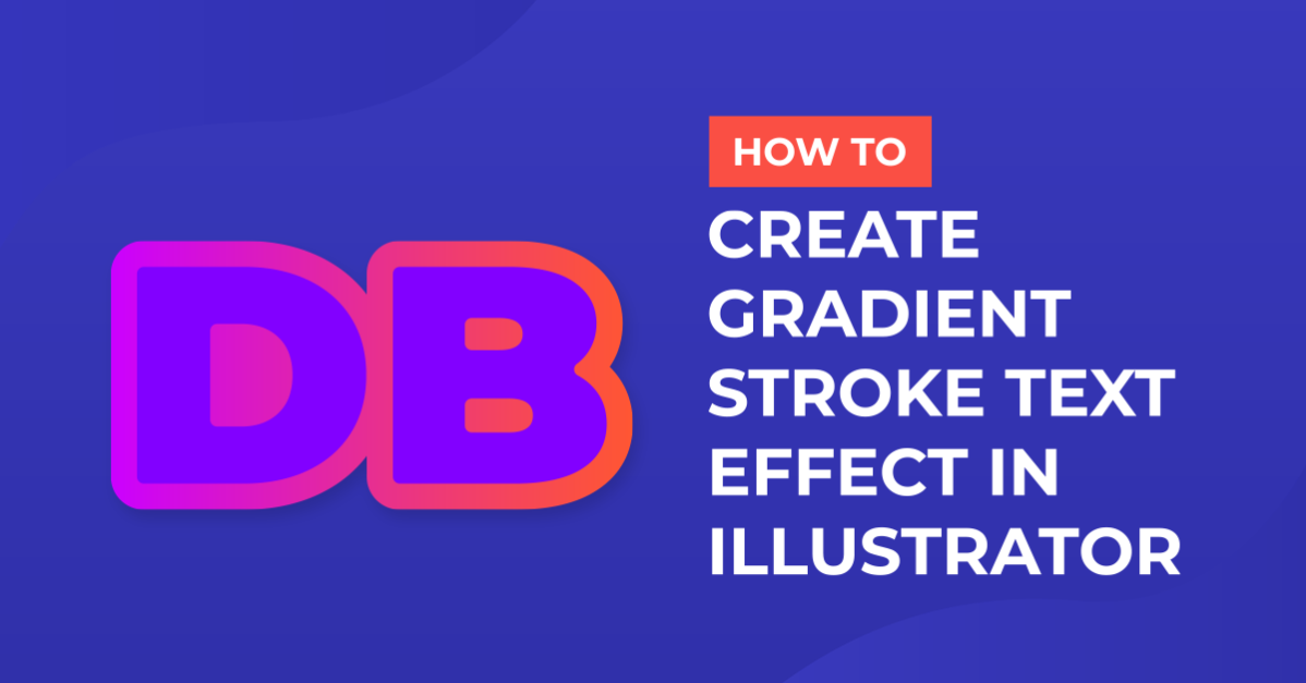 Gradient Stroke Text Effect in Illustrator