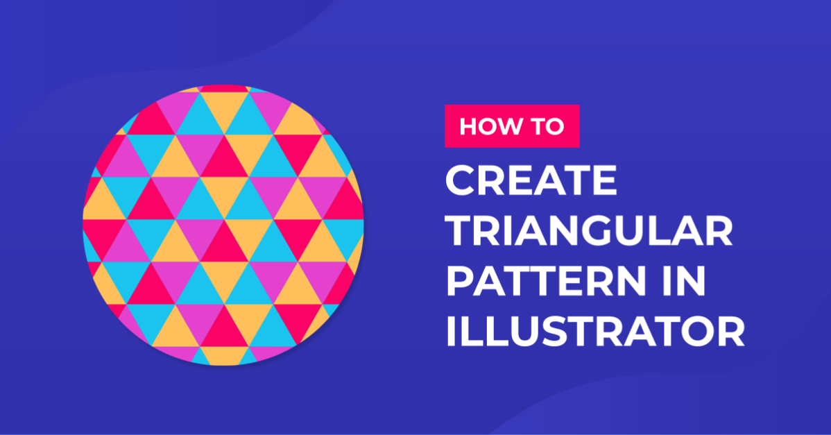 Triangular Pattern Artwork in Illustrator