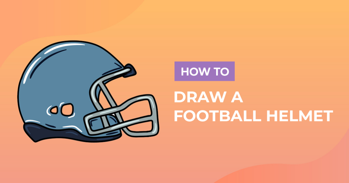 How to Draw a Football Helmet