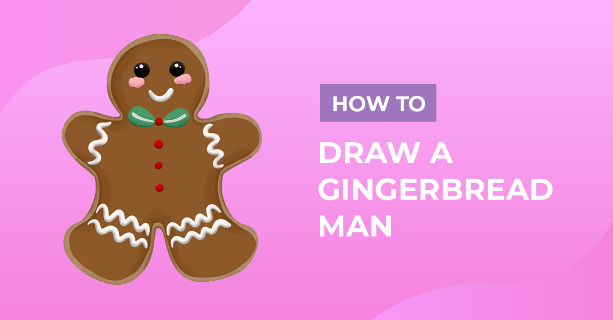 How to Draw a Gingerbread Man