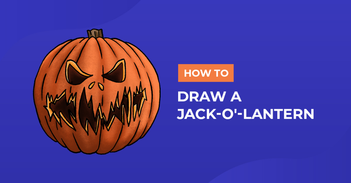 How to Draw a Jack O Lantern