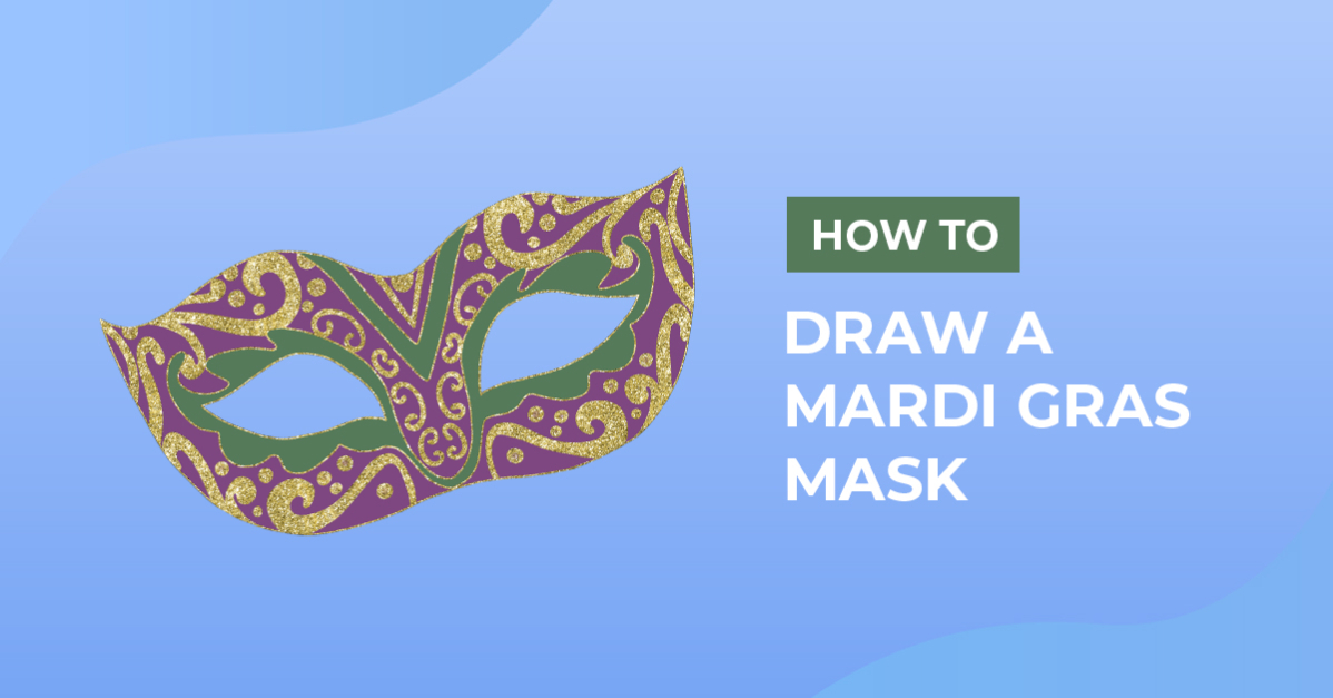 How to Draw a Mardi Gras Mask