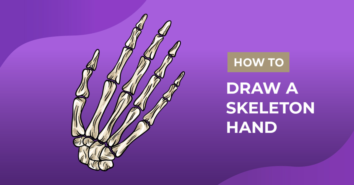 How to Draw a Skeleton Hand