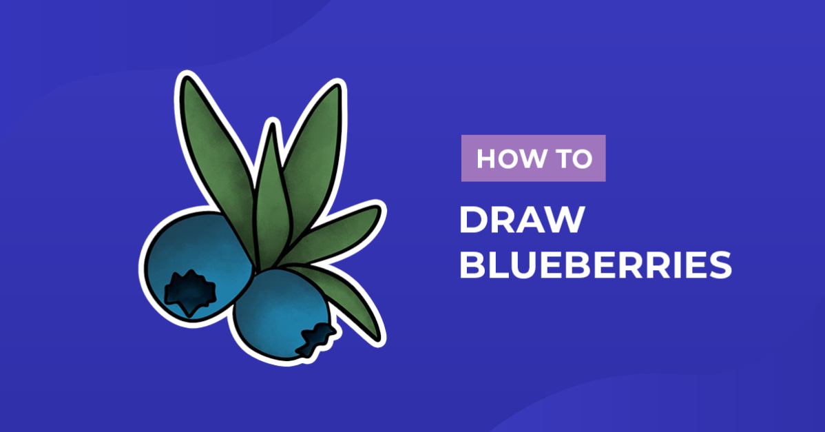 How to Draw Blueberries