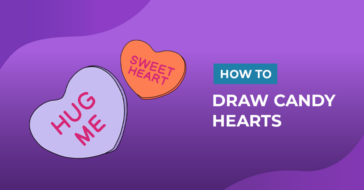 How to Draw Candy Hearts