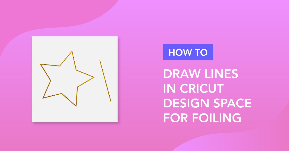 How to draw your first line in cricut design space using the foil quill
