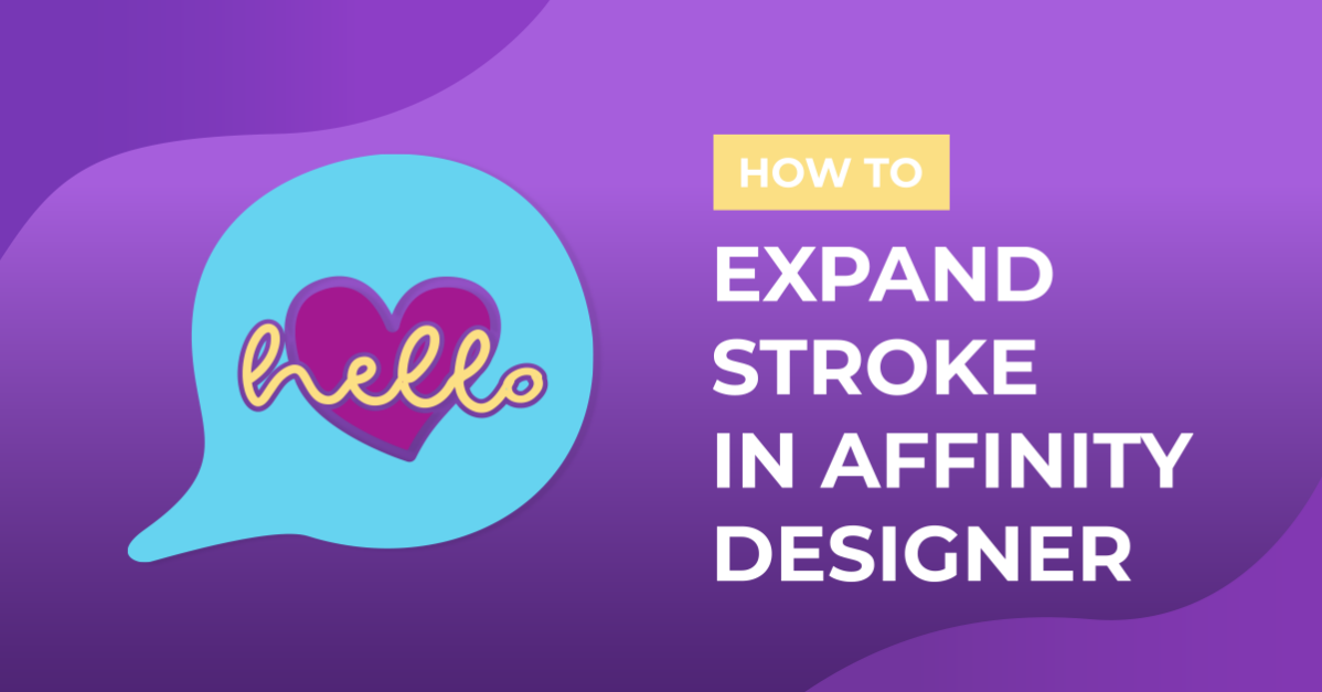 How to Expand Stroke in Affinity Designer