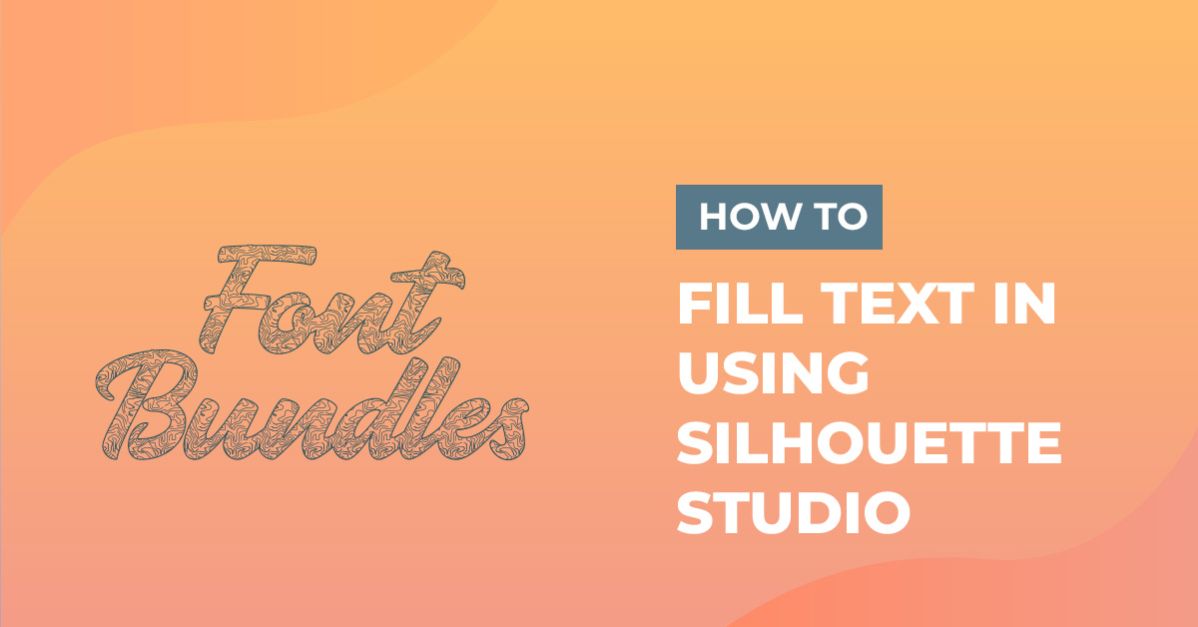 Filling text in Cricut Design Space using Silhouette Studio software