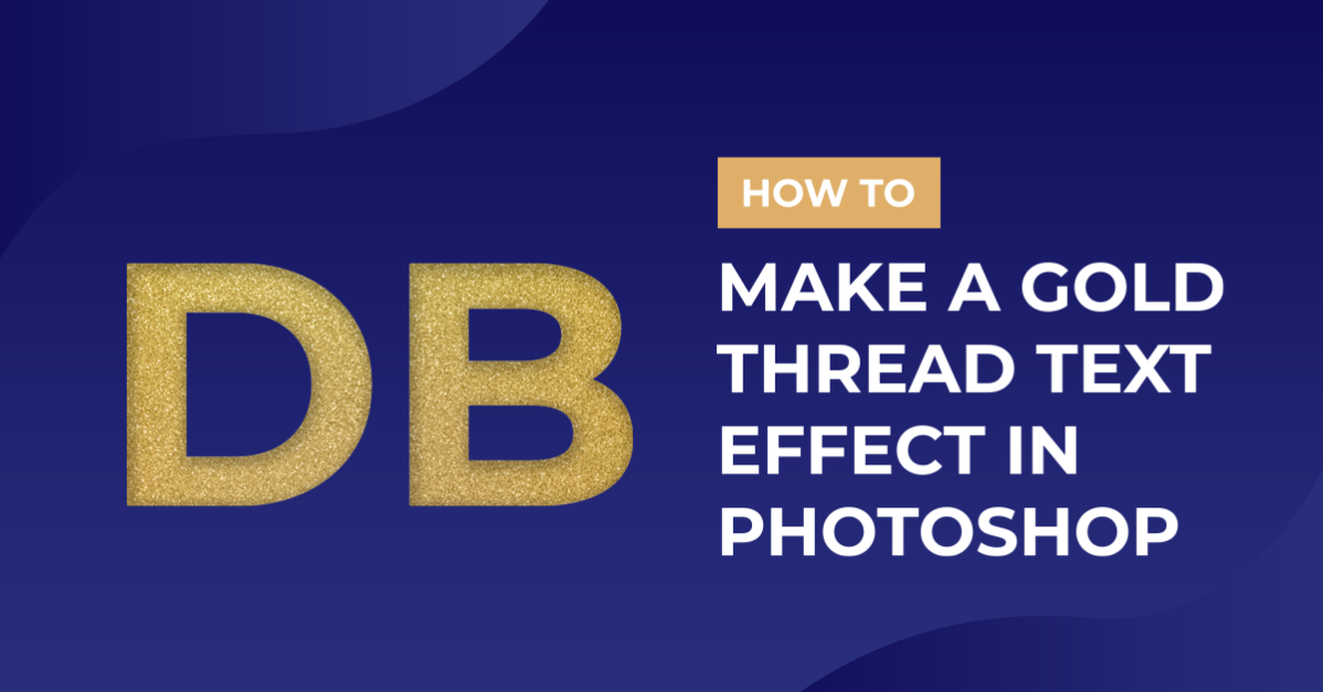 Gold thread Text Effect in Photoshop