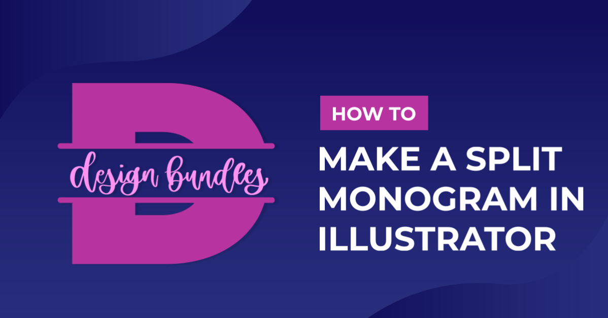 How to Make a Split Monogram in Illustrator