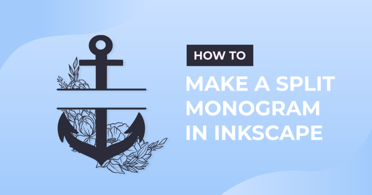 How to Make a Split Monogram in Inkscape