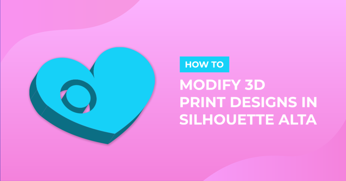 Silhouette Alta 3D printer modify options