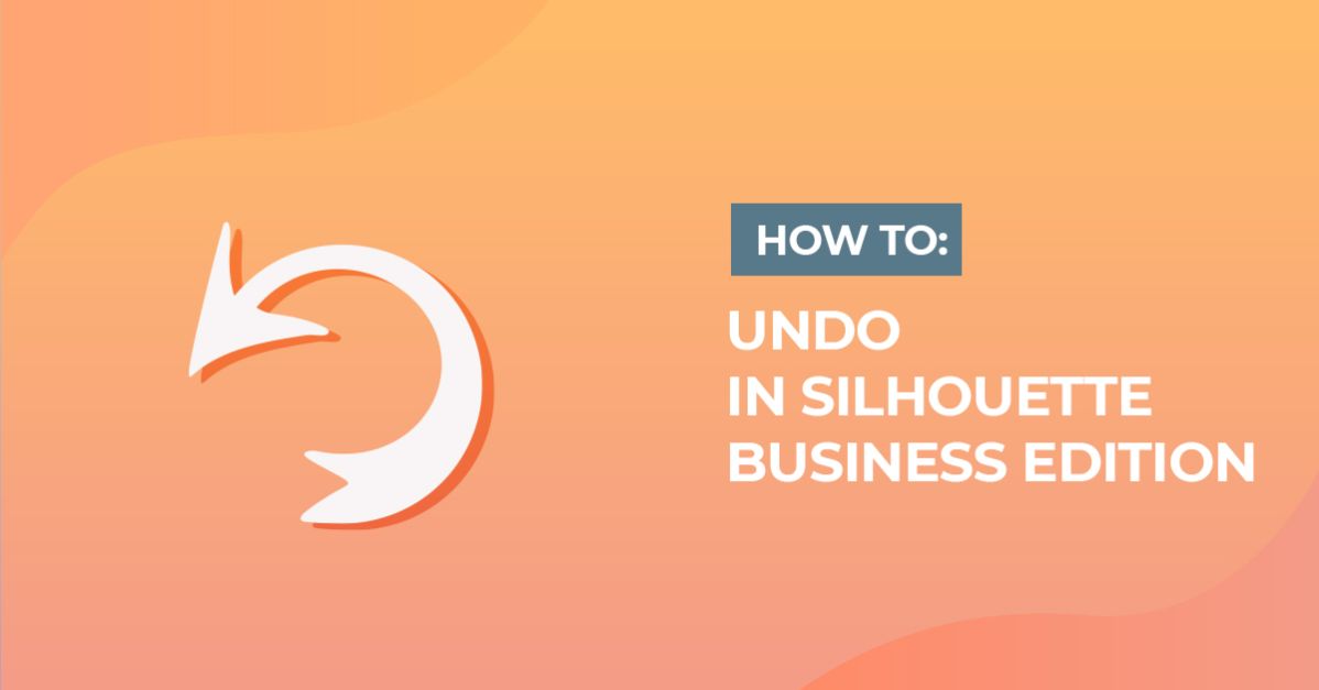 Multiple Undo Feature in Silhouette Business Edition V4.1