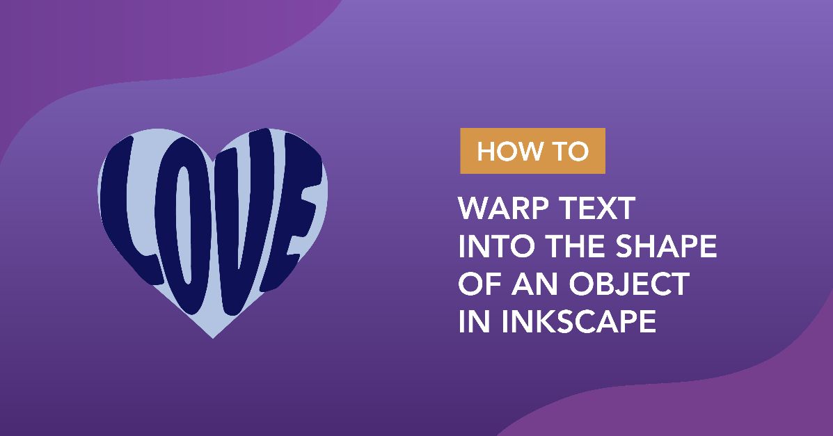 How to warp text into the shape of an object in Inkscape